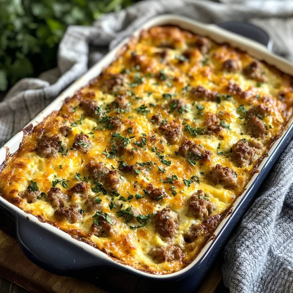 Breakfast Sausage and Egg Casserole