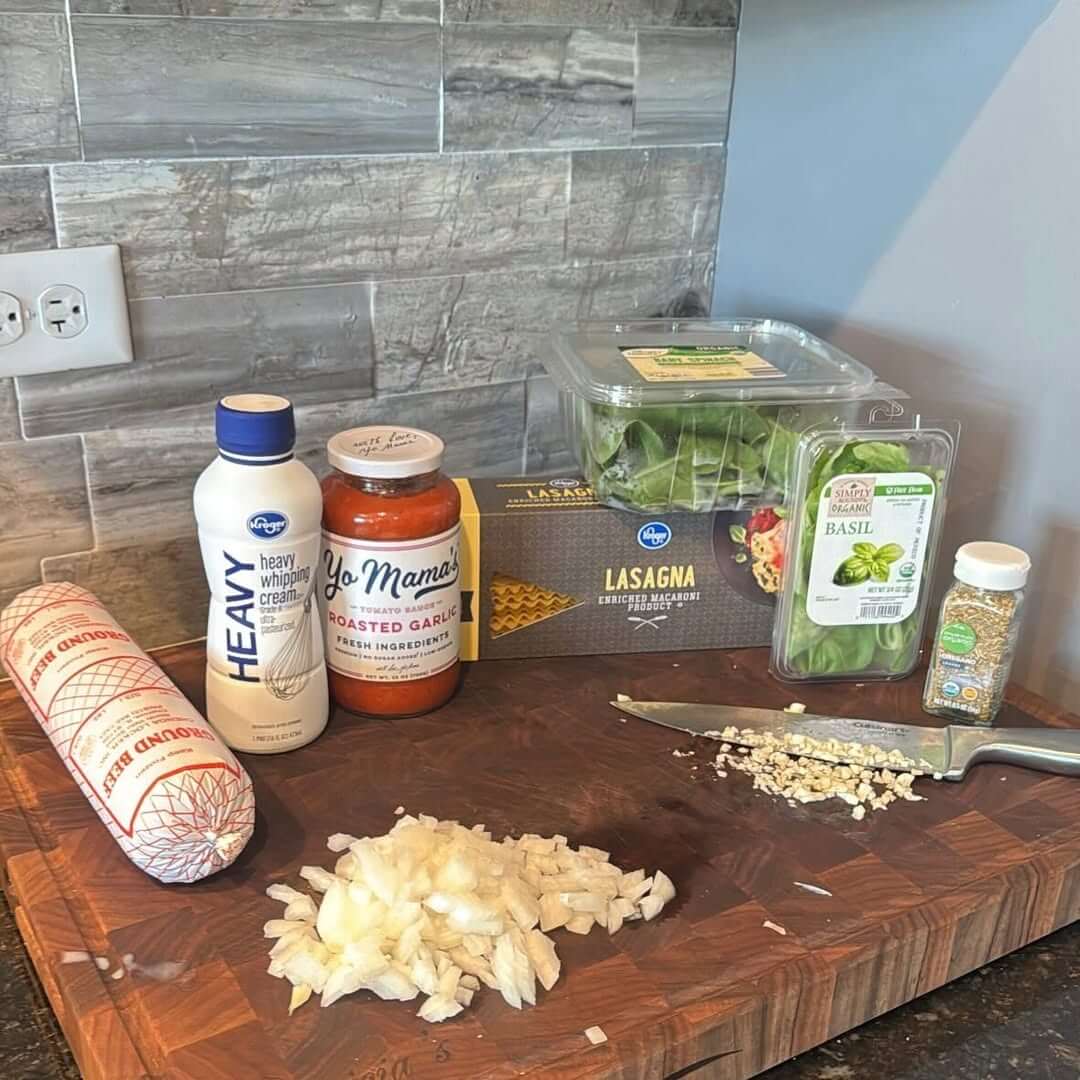 Lasagna soup ingredients