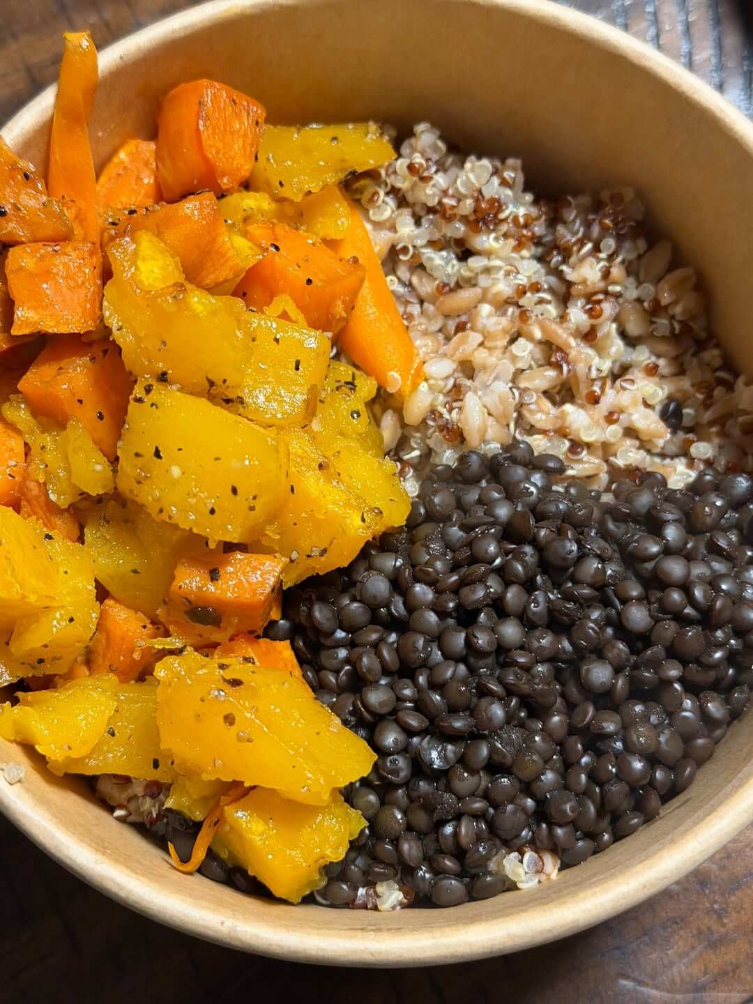 Roasted Veggie & Lentil Grain Bowl