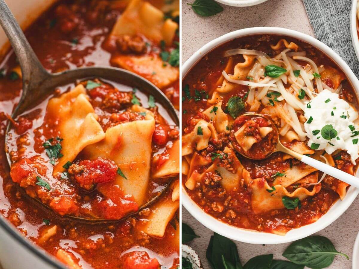 Lasagna soup recipe
