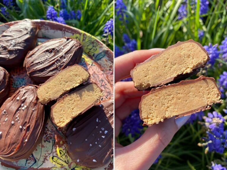 High Protein Chocolate Peanut Butter Easter Eggs