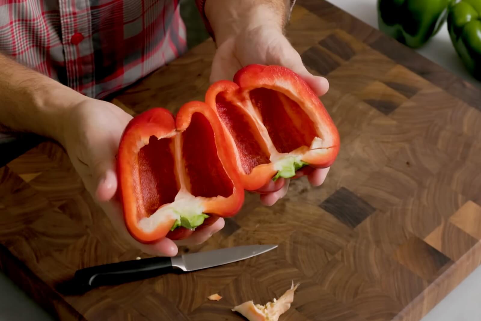 Prepare the Bell Peppers