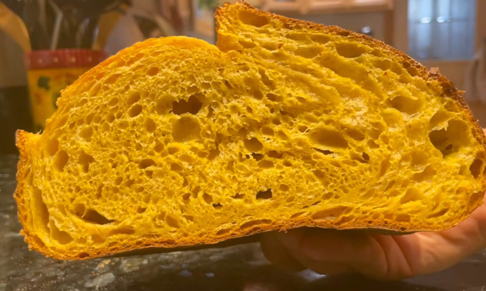 Sliced loaf - orange crumb